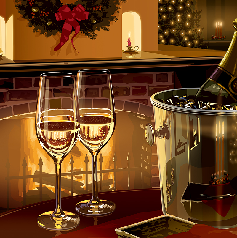 イラレのお誕と聞いたので
なんかそれっぽいのを。(クリスマス絵だけど)
#Adobeillustrator 