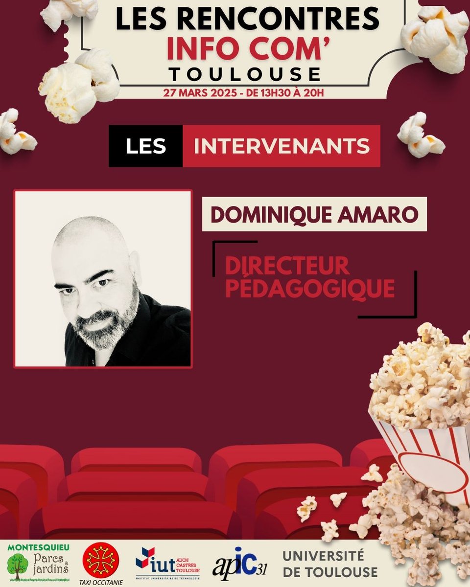 RICTlse's tweet photo. 📣 Prêts à découvrir une école de création visuelle ?Voici E-ARTSUP ! 😍

Vous rencontrerez son équipe : J. Bonzom-Breda, M. Bessad et D. Amaro
#Cinéma #RencontresInfoCom #eartsup #tls #toulouse #UT3 @eartsup https://t.co/ZGQ6lrTA9l