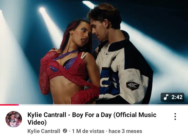 qtmia_kylie's tweet photo. Singer Kylie Cantrall has officially surpassed 1 million views on the official video for her song "BOY FOR A DAY," making this her fourth release to reach this milestone. 

CONGRATULATIONS KYLIE!! 🫶🏻
@popstarky2005 
#kyliecantrall #popstar #boyforaday #music https://t.co/UXBYhb77YV
