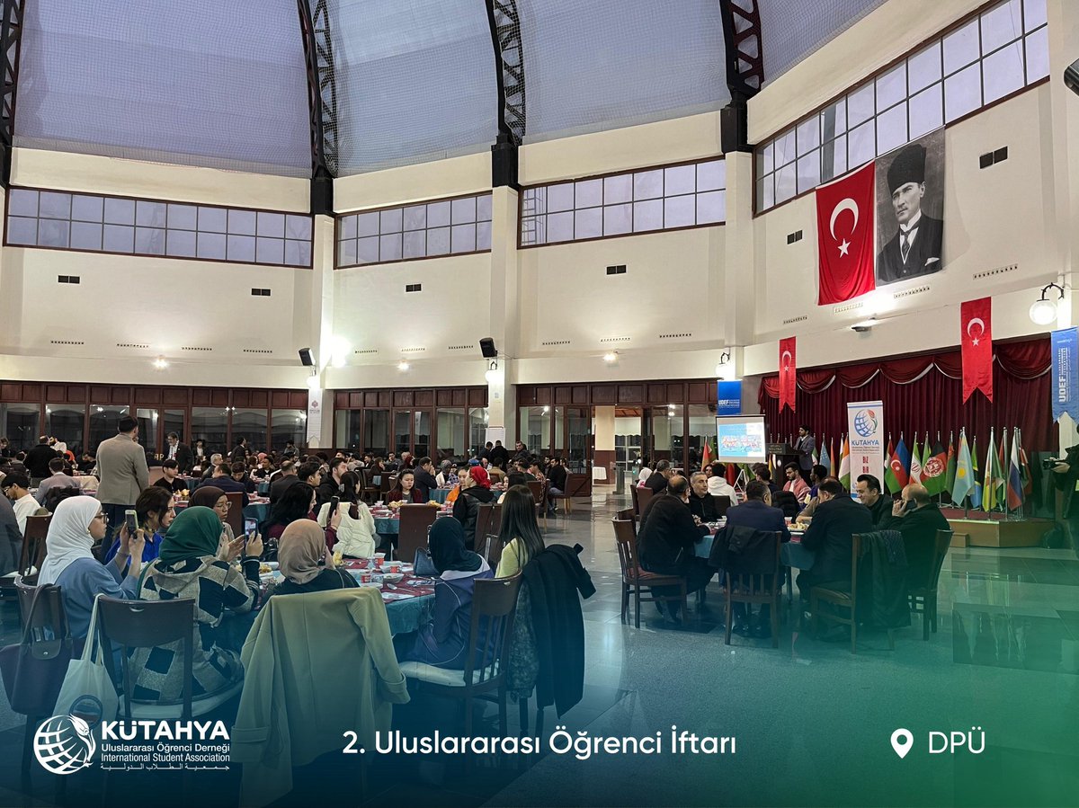 ktuodd's tweet photo. Kütahya Uluslararası Öğrenci Derneği olarak düzenlediğimiz 23 farklı ülkeden yaklaşık 450 misafir öğrenci arkadaşımızın katıldığı iftarımızdan kareler. https://t.co/FgkyDpCscL