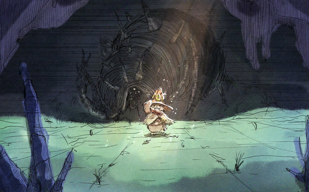 SlinkyBull's tweet photo. rove a monster behind you... #MonsterHunterWilds #fanart https://t.co/KCbGp0k7zM