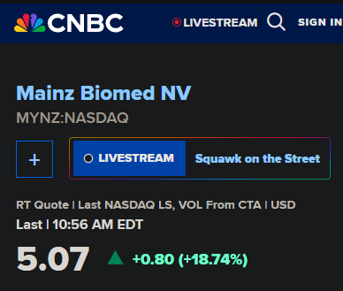 SembilanI_2012's tweet photo. I just invested in MYNZ, a company working on early colorectal cancer detection tech. The market's huge and their stock looks promising. Worth keeping an eye on in my opinion. $MYNZ $AAPL $TSLA $AMZN $MSFT https://t.co/taYR73xBKK