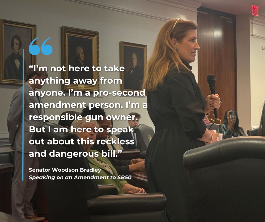 Republicans just sided with abusers over domestic violence survivors. Sen. Bradley’s @woodsongardner amendment to ban domestic abusers from carrying concealed guns was BLOCKED. SB 50 makes it easier for violent offenders to be armed. This is reckless &amp; dangerous. #ncpol