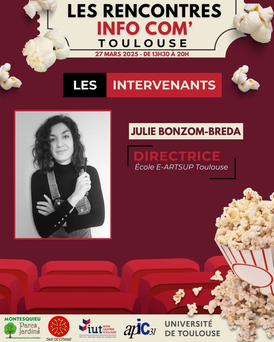 RICTlse's tweet photo. 📣 Prêts à découvrir une école de création visuelle ?Voici E-ARTSUP ! 😍

Vous rencontrerez son équipe : J. Bonzom-Breda, M. Bessad et D. Amaro
#Cinéma #RencontresInfoCom #eartsup #tls #toulouse #UT3 @eartsup https://t.co/ZGQ6lrTA9l