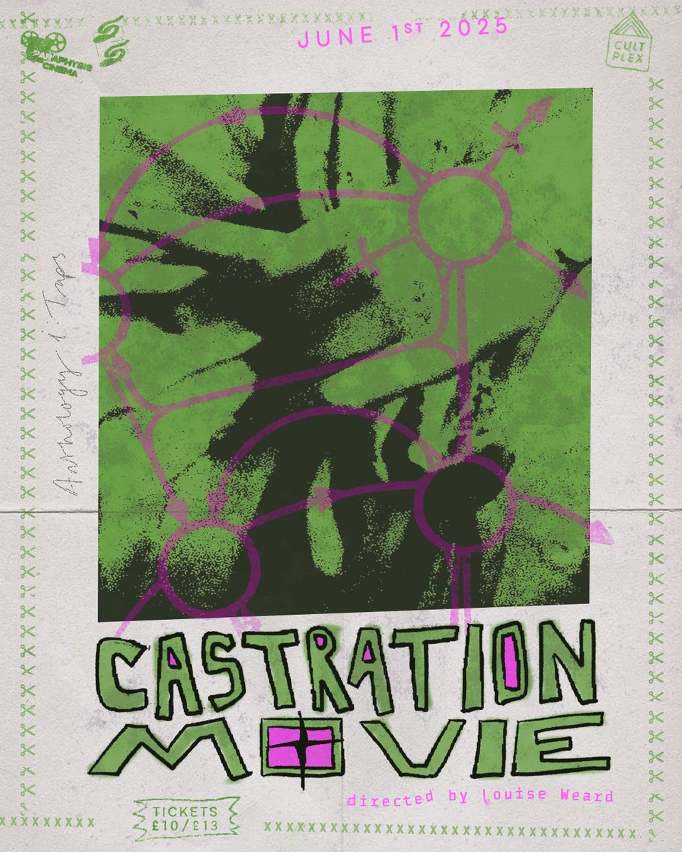 Beyond proud to announce, in collaboration with Liverpool's Paraphysis Cinema, a Manchester premier of <a href="/weardjupiter/">Louise Charlotte Weard</a>'s CASTRATION MOVIE.

Tickets on sale soon