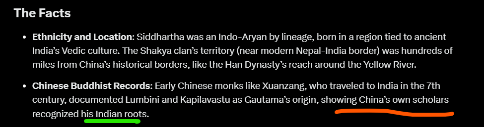 urboosmeansnoth's tweet photo. But According to China 🇨🇳
The Buddha ☸️🪷 is a Chinese Born in Beijing 👌
not Indian
Siddhartha Gautama https://t.co/O9BEz6LXyW