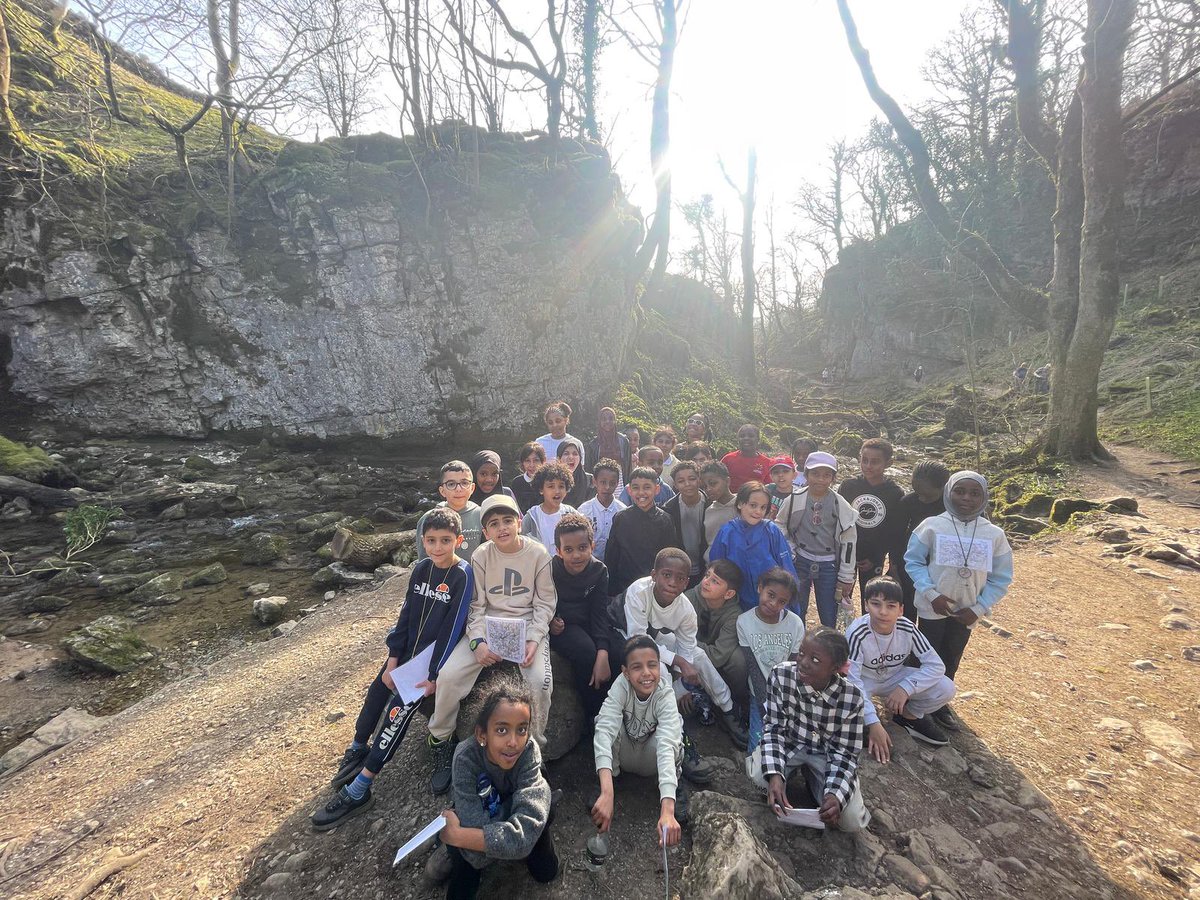Group 2 have arrived safely in the village of Malham and are enjoying the magical woodlands around Janet’s Foss.