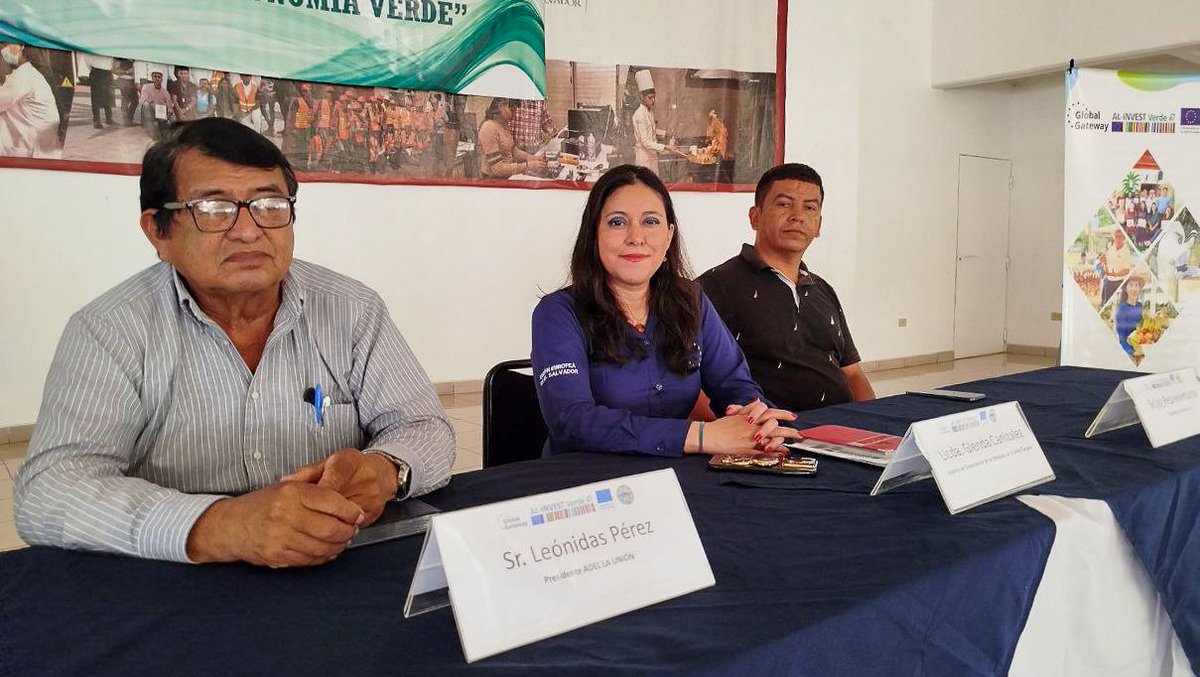 elsalvador's tweet image. #DePaís | La @UEenElSalvador y @ADELLaUnion clausuran el proyecto «Innovaciones y Desarrollo para una Economía Verde», el cual benefició a productores y agricultores del departamento de #LaUnión. 📸: Juan Carlos Díaz/ #DiarioElSalvador