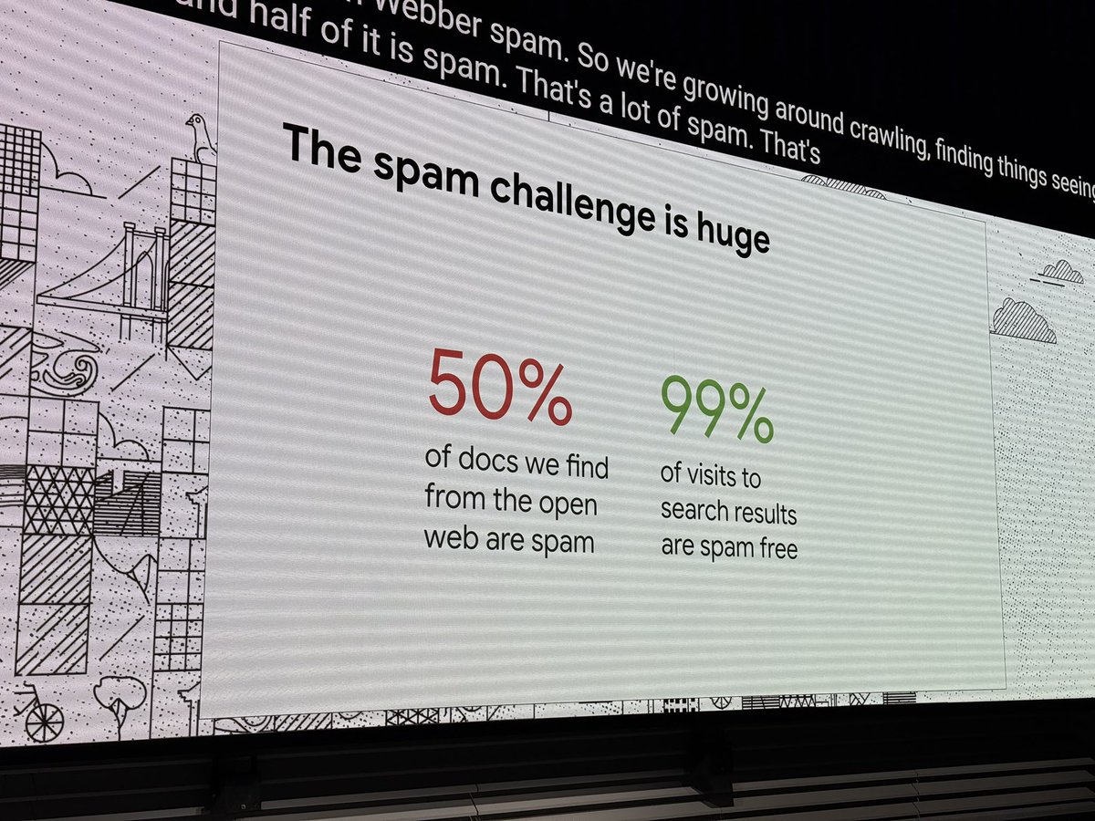 <a href="/searchliaison/">Google SearchLiaison</a> said 50% of the content on the web is spam
