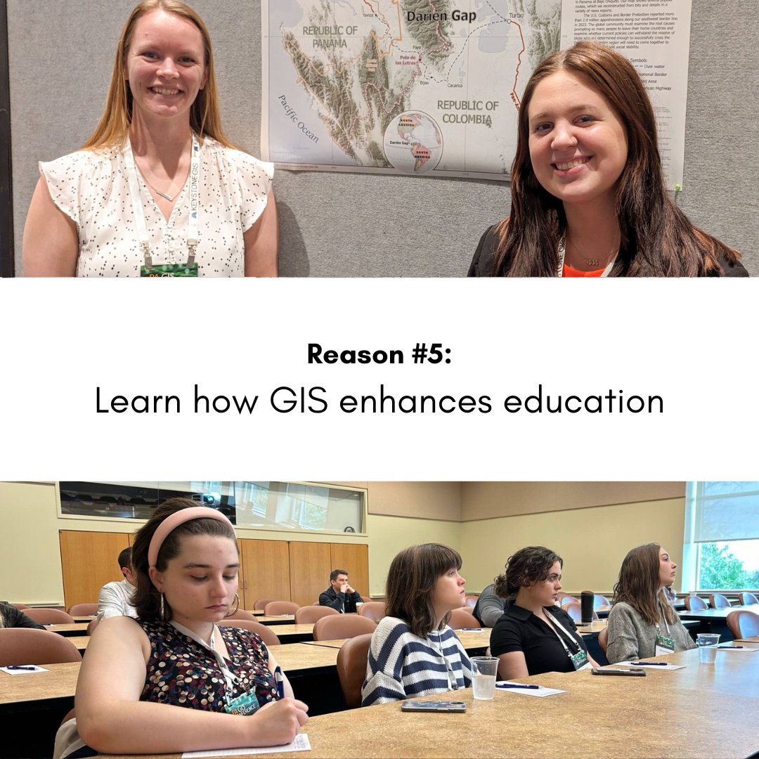 Reason #5 to attend the 2025 PA GIS Conference? Learn how GIS enhances education!

Conference registration: keystonegis.org/pagisconferenc…

Keystone GIS Education Committee: keystonegis.org/education-comm…)

#education #gis #geospatial