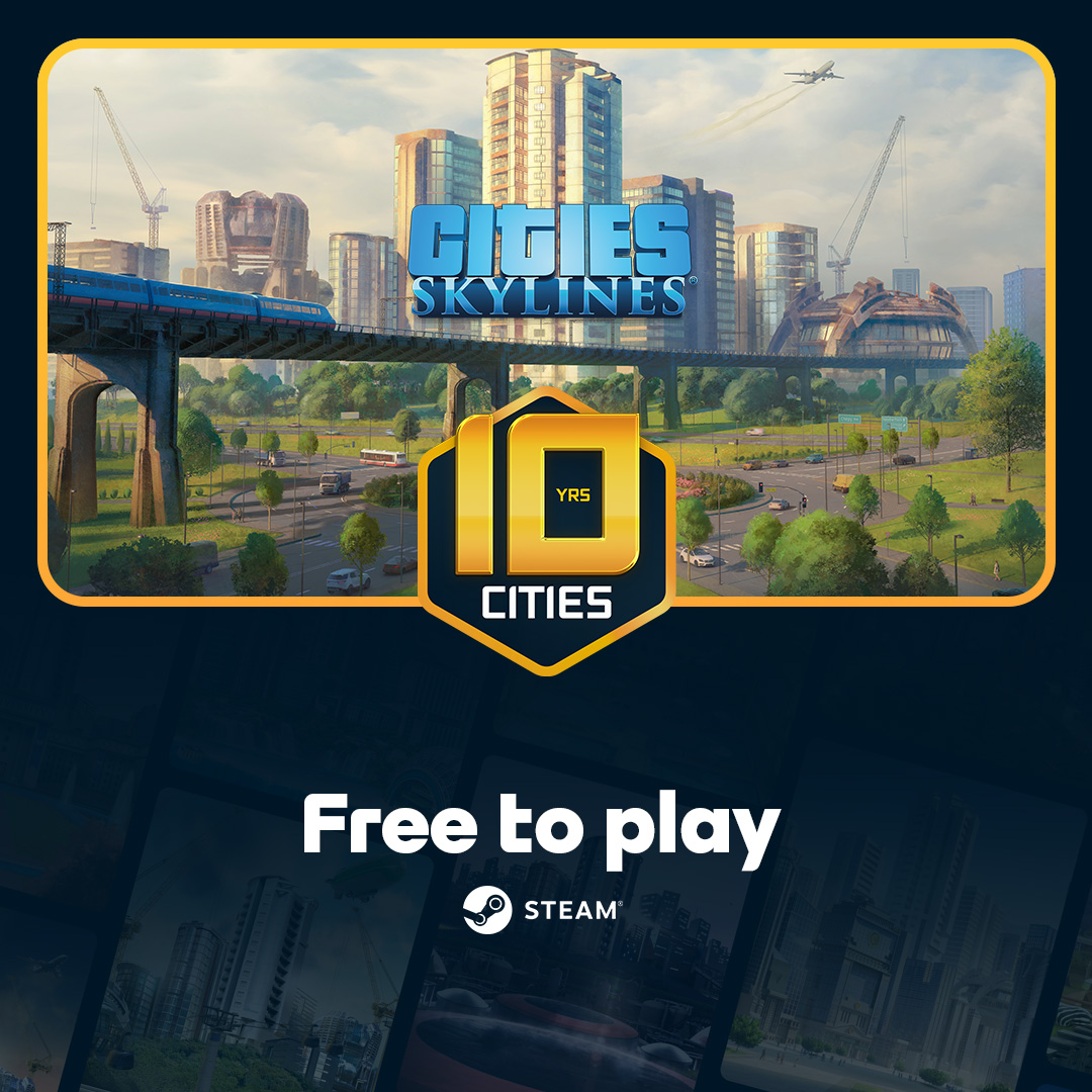 Ever wanted to try out Cities: Skylines for free?

Cities: Skylines is now Free to Play until the 23rd of March! Follow the link and start playing 👇

pdxint.at/CitiesSkylines…