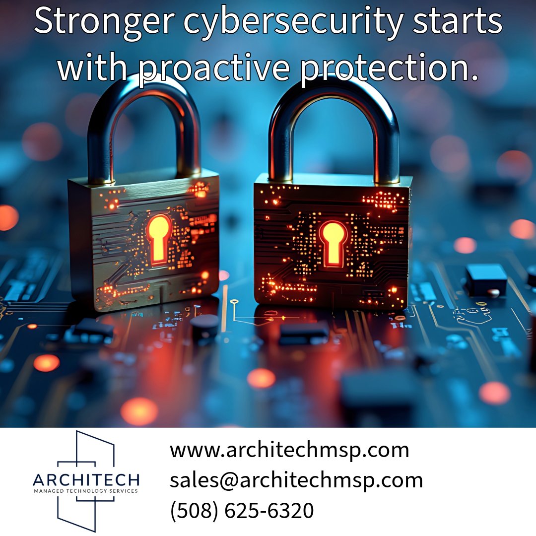 ArchitechLC's tweet image. Cyber threats are evolving every day. Without a strong security strategy, your business could be at risk of data breaches, ransomware, and downtime.

📧 Contact us: info@architechmsp.com
🌐  architechmsp.com

#CyberSecurity #ProtectYourBusiness #ITSecurity #ArchitechMSP