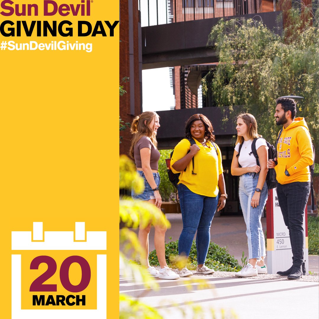 ASU LiveSafe (@asulivesafe) on Twitter photo Sun Devils: Every contribution counts in helping shape the future of innovation and positive change at ASU! 🔱
Consider giving today, Sun Devil Giving Day! ➡️ ow.ly/BleB50VlCML
<a href="/asufoundation/">ASU Foundation</a> #SunDevilGiving #ASUFoundation #SunDevils #ASUInnovation #ASU Sun Devils: Every contribution counts in helping shape the future of innovation and positive change at ASU! 🔱
Consider giving today, Sun Devil Giving Day! ➡️ ow.ly/BleB50VlCML
<a href="/asufoundation/">ASU Foundation</a> #SunDevilGiving #ASUFoundation #SunDevils #ASUInnovation #ASU