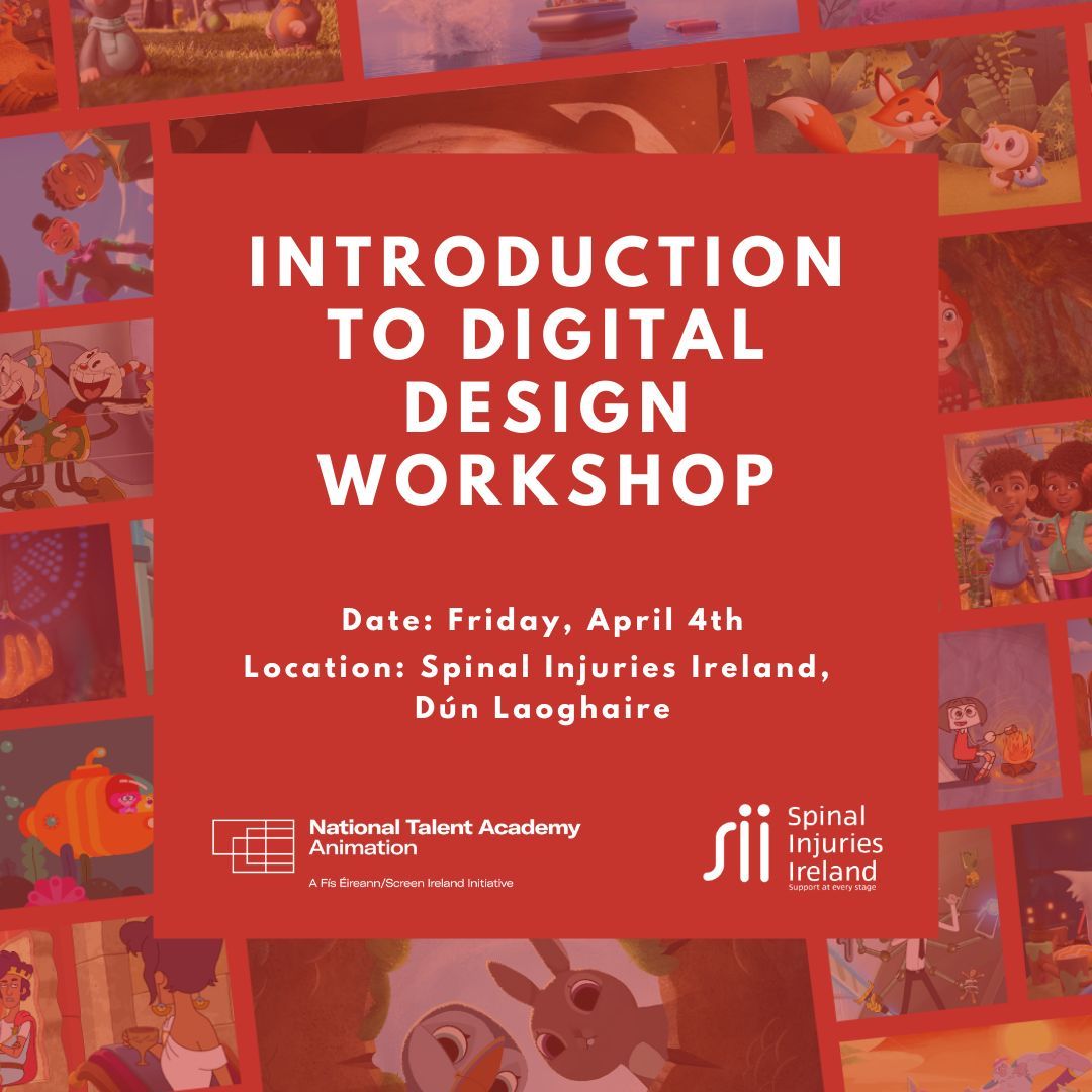 Spinal Injuries IRL (@spinalireland) on Twitter photo SpinalArt is launching a Digital Design workshop on Friday, April 4th,10:30 am. Animation Ireland is hosting at SII. We have 6β8 spots available, and no experience is needed. Bring your device or use ours. Register by March 28th. For inquiries, contact Bairbre@spinalinjuries.ie SpinalArt is launching a Digital Design workshop on Friday, April 4th,10:30 am. Animation Ireland is hosting at SII. We have 6β8 spots available, and no experience is needed. Bring your device or use ours. Register by March 28th. For inquiries, contact Bairbre@spinalinjuries.ie