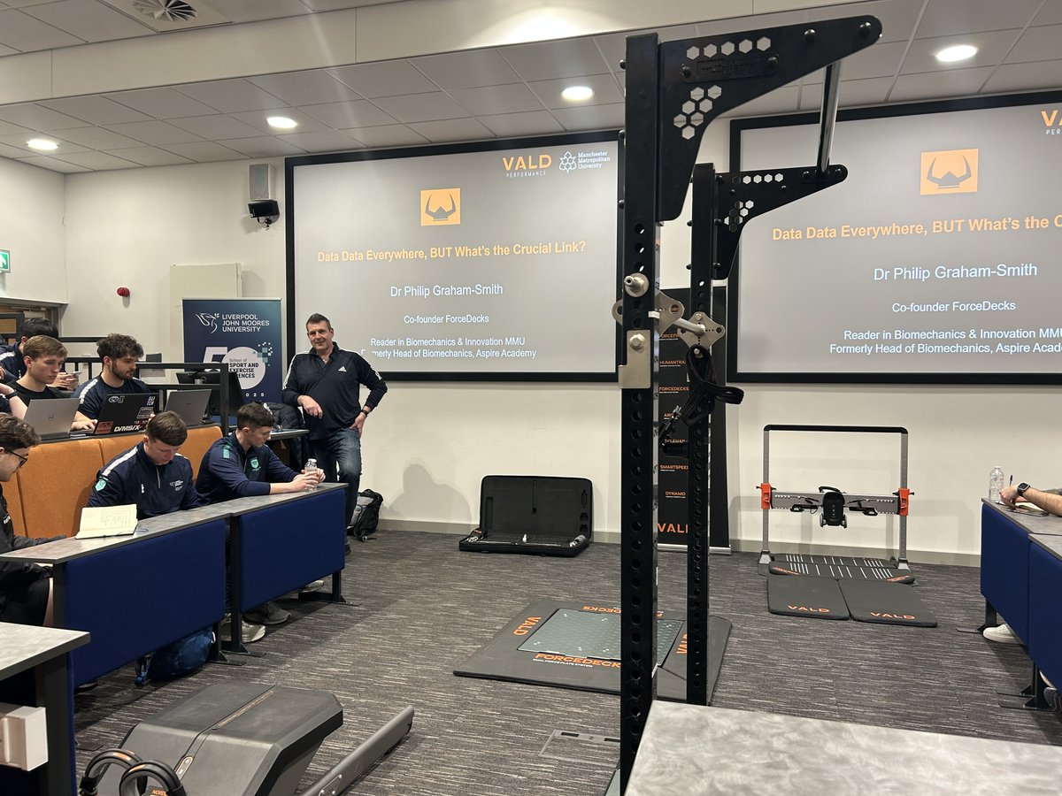 LJMU Sport Science (@ljmusportsci) on Twitter photo Last night, the <a href="/LJMUPerformance/">LJMU Performance Sport</a> Sport team hosted a <a href="/VALDPerformance/">VALD Performance</a> Practitioner Workshop at our Byrom Street Campus.
A big thank you to external speakers Dr. Phil Graham-Smith (inventor of ForceDecks), Martin Nugent, Matthew Donnelly, and Joe Phillips for their insightful Last night, the <a href="/LJMUPerformance/">LJMU Performance Sport</a> Sport team hosted a <a href="/VALDPerformance/">VALD Performance</a> Practitioner Workshop at our Byrom Street Campus.
A big thank you to external speakers Dr. Phil Graham-Smith (inventor of ForceDecks), Martin Nugent, Matthew Donnelly, and Joe Phillips for their insightful