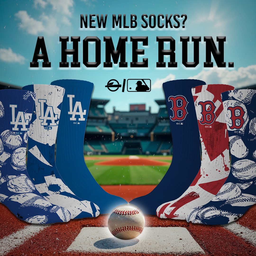 ISlideUSA's tweet photo. Game on! ⚾️
The wait is over — Officially Licensed ISlide MLB Socks are here! Rep your squad from head to toe with socks featuring all MLB teams. Available now at https://t.co/kJvZ6ib6UR. #MLB #ISlide #RepYourTeam https://t.co/RstUYjOTNP
