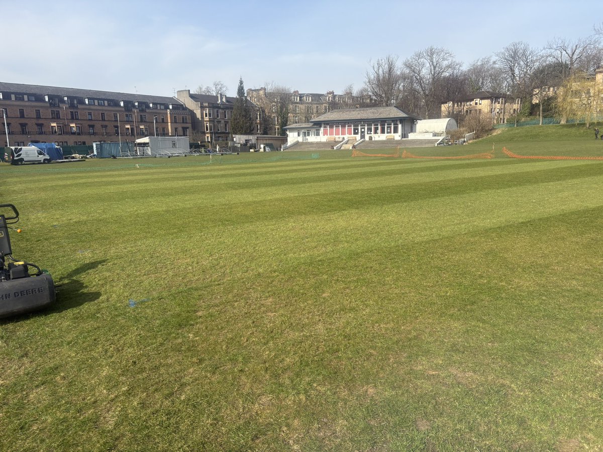 Andy Carswell (@andy_c9) on Twitter photo Another good day <a href="/WoSCC/">McCrea FS West of Scotland Cricket Club</a> square was lightly scarified to remove any dead grass. Then over seeded and making use of the John Deere with some bags of loam to lightly roll the seed into the ground. Now left to the weather and rain Saturday/ Sunday and hopefully ready to roll Mon 🏏 Another good day <a href="/WoSCC/">McCrea FS West of Scotland Cricket Club</a> square was lightly scarified to remove any dead grass. Then over seeded and making use of the John Deere with some bags of loam to lightly roll the seed into the ground. Now left to the weather and rain Saturday/ Sunday and hopefully ready to roll Mon 🏏