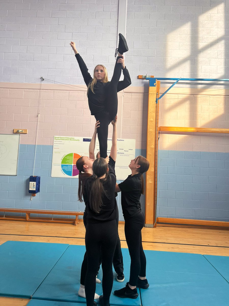 3 years since we last had a cheerleading club but we are BACK! 🤩

An excellent group of girls ready to work hard and learn lots of new skills! 💪🏽🎀 <a href="/LornshillPE/">Lornshill Academy PE</a>
