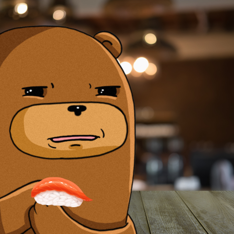 bluenegimi's tweet photo. @Boithebear 
He loves salmon sushi https://t.co/VT8Q0xvxTD