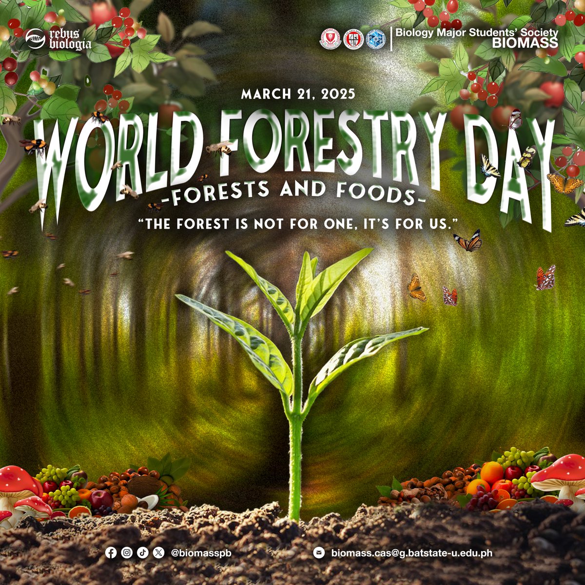 biomasspb's tweet photo. #RebusBiologia | World Forestry Day

Forests cover about 31% of Earth’s land and are home to 80% of terrestrial species, yet deforestation continues at an alarming rate. Protecting forests means protecting biodiversity, livelihoods, and the climate! 

#WorldForestryDay
#BioMaSS https://t.co/wxNkYinnoF
