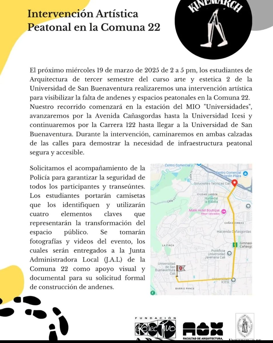 Se acuerdan que hace unos meses les subí unas fotos de cómo tenían que caminar los estudiantes universitarios en Cali. Y si, estudiar significa caminar. Y si, necesitamos mejor infraestructura peatonal, segura y accesible <a href="/Luzavasquezt/">Luz Adriana Vásquez Trujillo</a> <a href="/orozcolgustavo/">Gustavo Orozco</a> <a href="/CA_Santacoloma/">Carlos A Santacoloma H</a> 💃