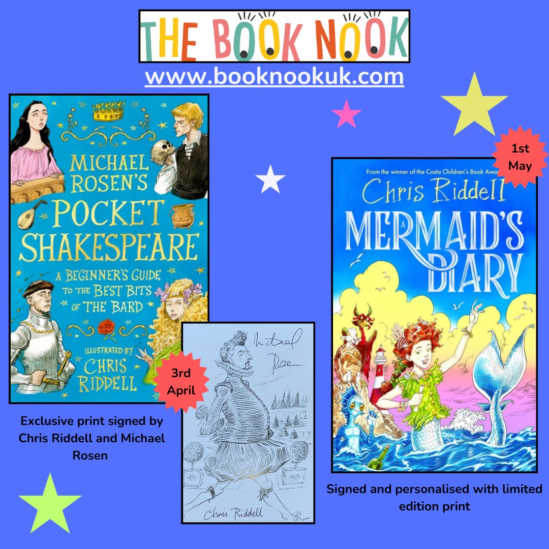 The Book Nook (@booknookhove) on Twitter photo So excited for these beautiful books coming in April and May, with exclusive signed and limited edition prints!
Pre-order yours booknookuk.com
<a href="/chrisriddell50/">chris riddell</a> <a href="/MichaelRosenYes/">Michael Rosen 💙💙🎓🎓 NICE 爷爷</a> <a href="/MacmillanKidsUK/">Macmillan Children's Books</a> <a href="/WalkerBooksUK/">Walker Books</a> So excited for these beautiful books coming in April and May, with exclusive signed and limited edition prints!
Pre-order yours booknookuk.com
<a href="/chrisriddell50/">chris riddell</a> <a href="/MichaelRosenYes/">Michael Rosen 💙💙🎓🎓 NICE 爷爷</a> <a href="/MacmillanKidsUK/">Macmillan Children's Books</a> <a href="/WalkerBooksUK/">Walker Books</a>