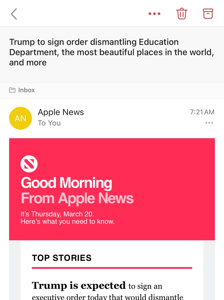 According to Apple News’s email this morning Trump has a lot on his plate.