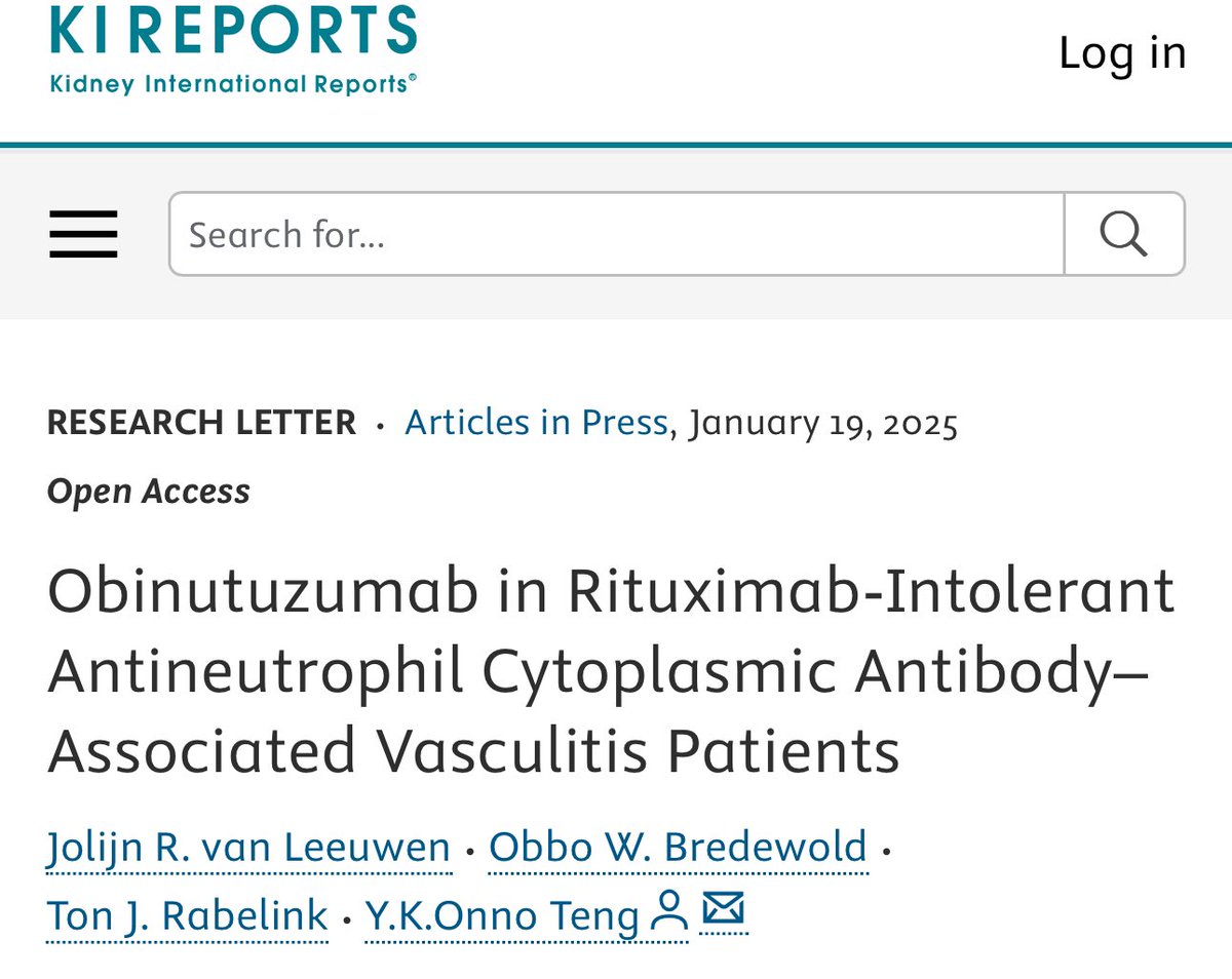 Obinutuzumab in RTX-Intolerant ANCA–Associated Vasculitis

▫️OBI led to longer B-cell depletion: 13.7 [13.0–15.6] mth, than RTX 7.2 [6.3–8.1] mth (P &lt; 0.001)

▫️+ ANCA titers more frequently seroconverted to negative during follow-up after OBI (100%) than after RTX (29%)