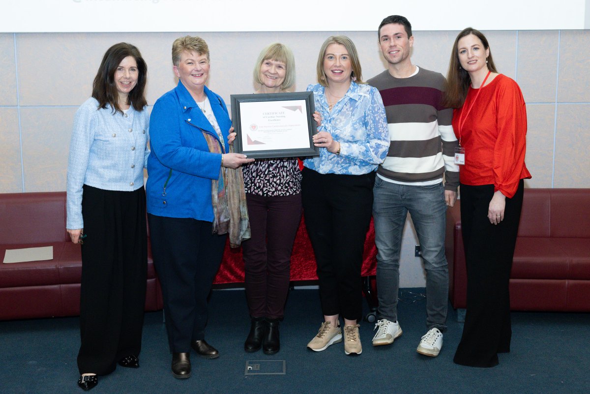 Congratulations to the Cardiac Rehab Team <a href="/WexGenHosp/">Wexford General Hospital</a> who were awarded highly commended in the Chronic Team category at the recent Excellence in Cardiovascular Nursing Awards 👋👋