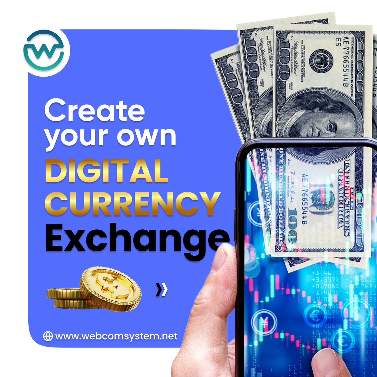 webcomsystem's tweet image. 💰 Enter the Future of Digital Trading

🚀 𝐂𝐫𝐞𝐚𝐭𝐞 𝐘𝐨𝐮𝐫 𝐎𝐰𝐧 𝐃𝐢𝐠𝐢𝐭𝐚𝐥 𝐂𝐮𝐫𝐫𝐞𝐧𝐜𝐲 𝐄𝐱𝐜𝐡𝐚𝐧𝐠𝐞 𝐓𝐨𝐝𝐚𝐲

🌎 bit.ly/4iYB1Jx
📧 sales@webcomsystem.net

#CryptoExchange #BlockchainTechnology #WebcomSystems #FintechSolutions #CryptoBusiness