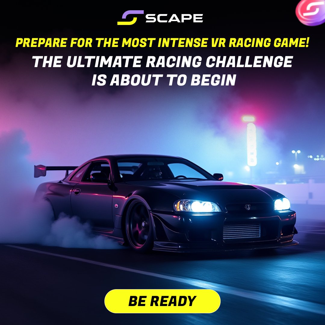 5th_scape's tweet image. One track. One goal. One champion. 🏁🔥 
The ultimate VR racing showdown is about to begin! 
Will you dominate the track or be left in the dust? 
Stay tuned for the game launch! 🚀