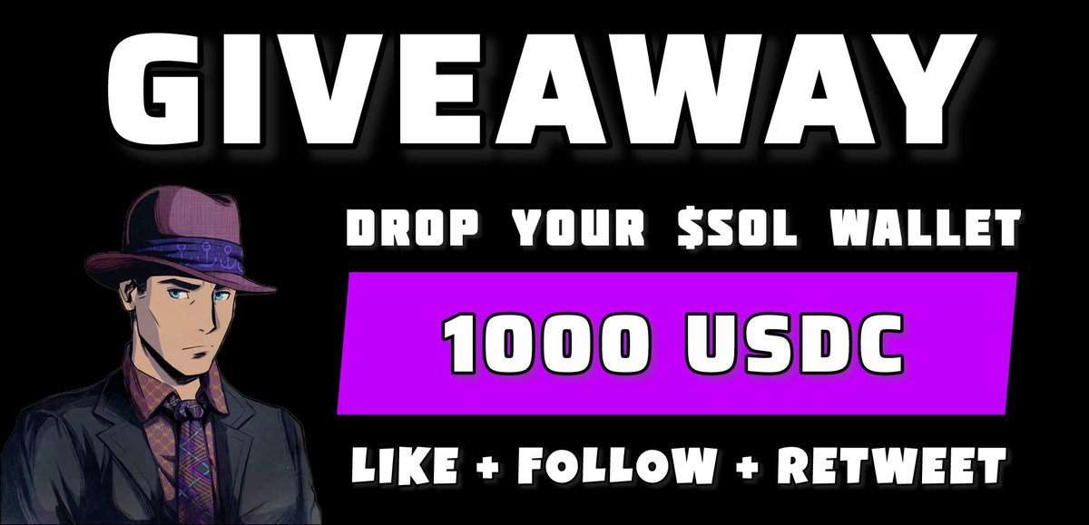 Giving away $1000 amongst 10 people !!

To enter:
- follow @MagicDegenSol 🔔
- drop your $SOL wallet👇🏻
- like &amp; retweet this ✔️

10x winners ($100 each) ~ 24 hrs ⏰
