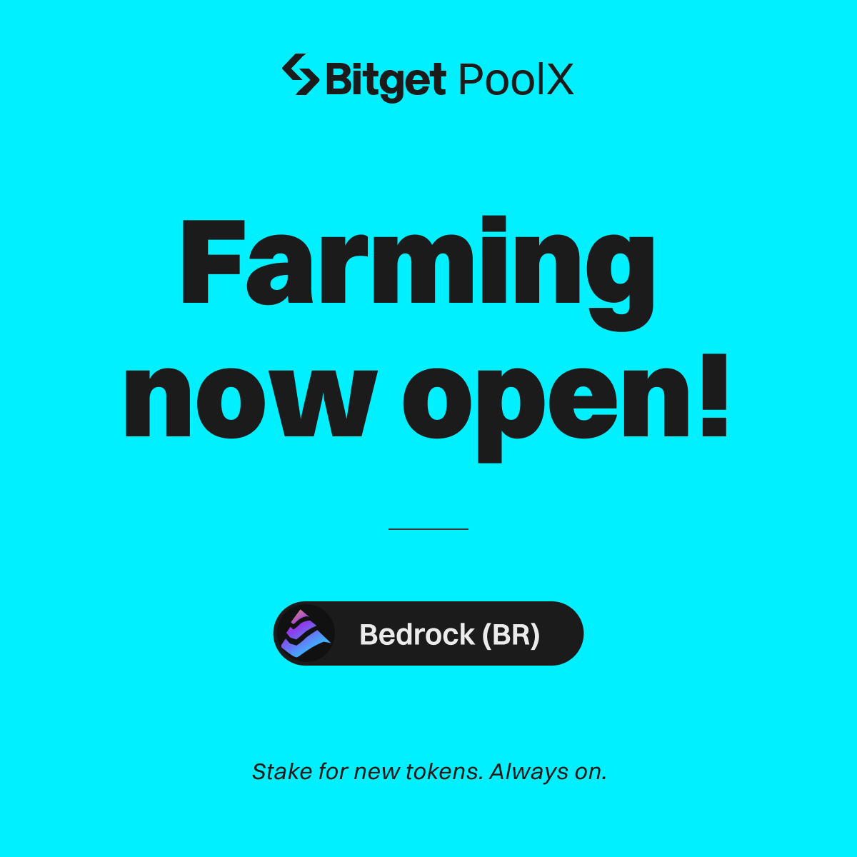 Bitget (@bitgetglobal) on Twitter photo Farming is now open for $BR <a href="/Bedrock_DeFi/">Bedrock | BR is LIVE</a> on #Bitget PoolX.
⛏️ Lock $BR to share 1,250,000 $BR airdrop.
⏰ Mar 20, 14:00 – Mar 27, 14:00 (UTC)
➡️ Start earning now: bitget.com/events/poolx/1… Farming is now open for $BR <a href="/Bedrock_DeFi/">Bedrock | BR is LIVE</a> on #Bitget PoolX.
⛏️ Lock $BR to share 1,250,000 $BR airdrop.
⏰ Mar 20, 14:00 – Mar 27, 14:00 (UTC)
➡️ Start earning now: bitget.com/events/poolx/1…