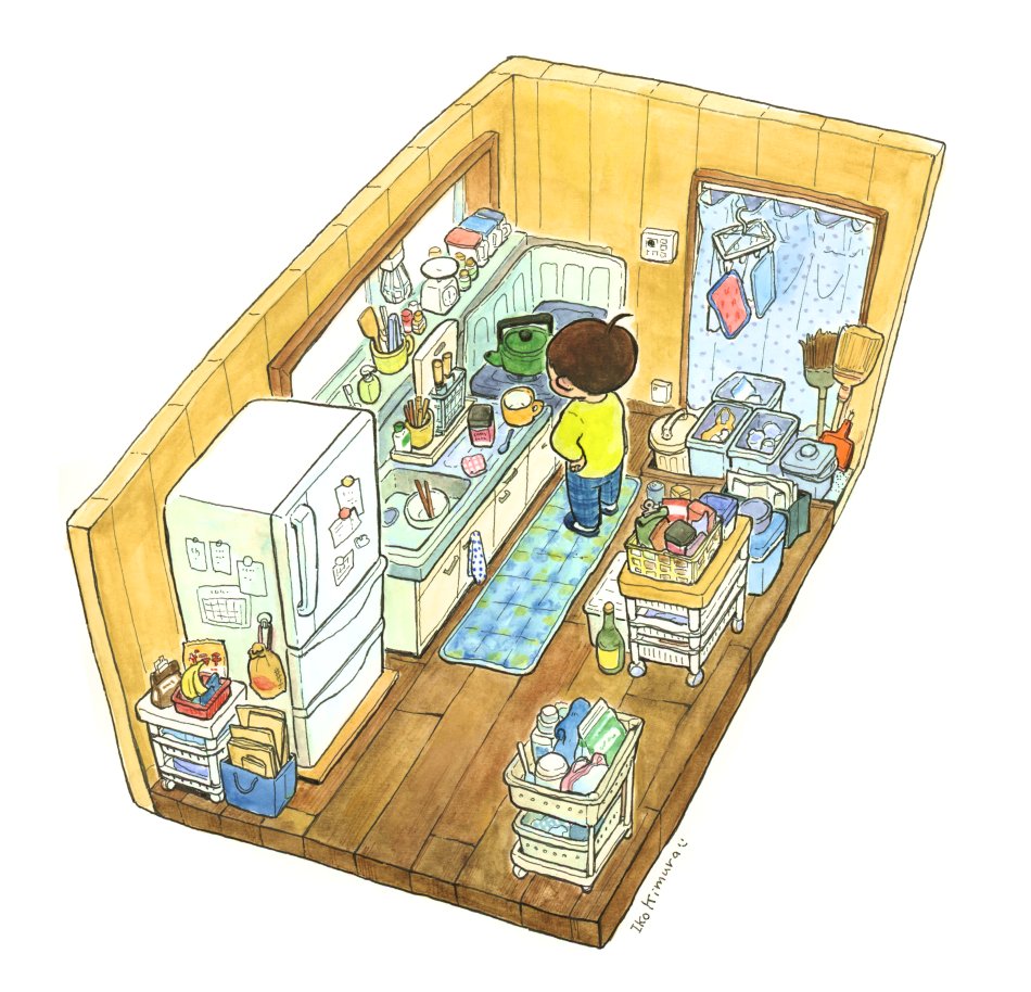「#斜め後ろ載せて5rt来たら強者俯瞰図に後ろ前があるのだろうかと思いながら。数年」|木村いこ@コミティアL02bのイラスト