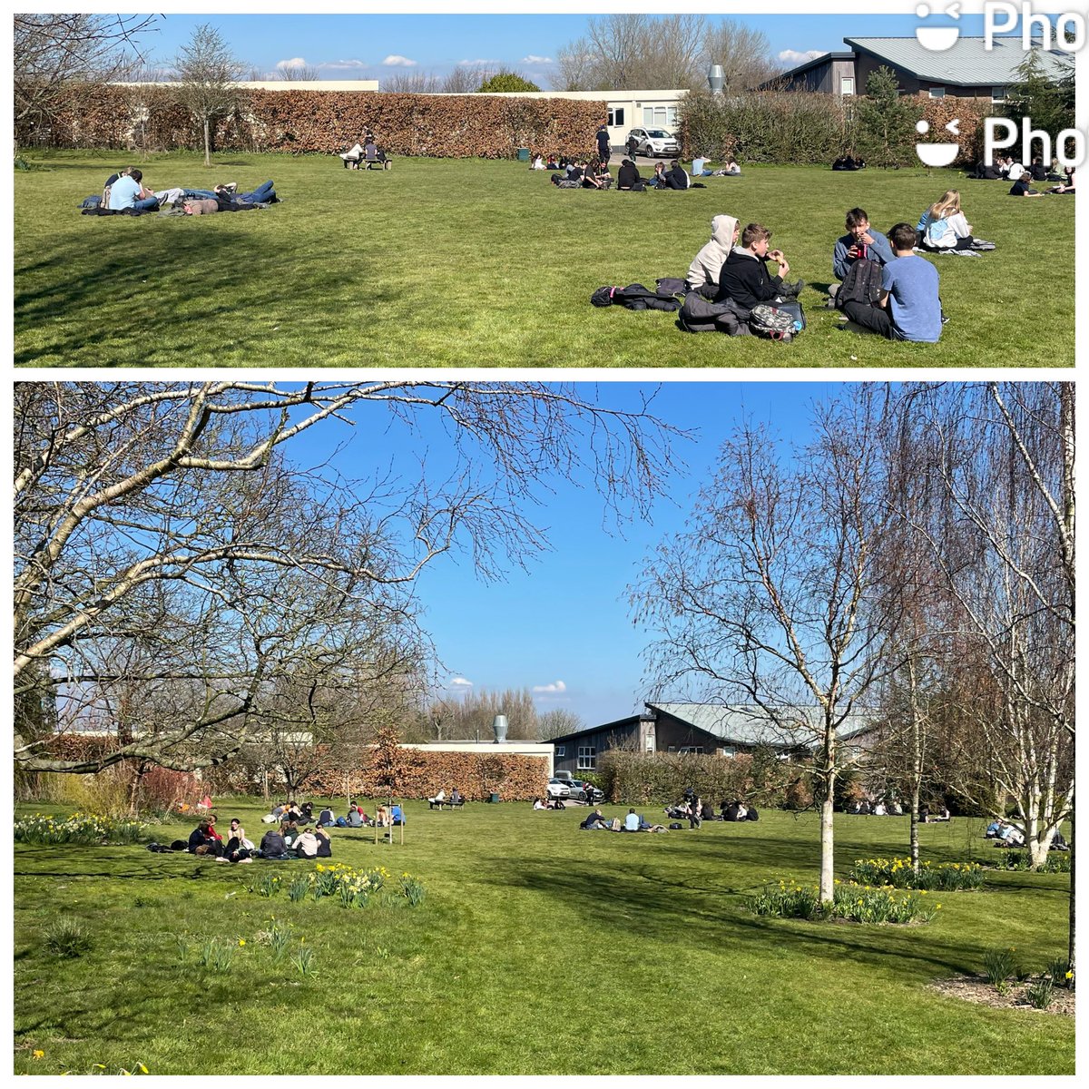 It’s so lovely to see our <a href="/PlumptonCollege/">Plumpton College</a> students and #staff enjoying the sunshine. We are very lucky and privileged to work and study in such a beautiful environment.