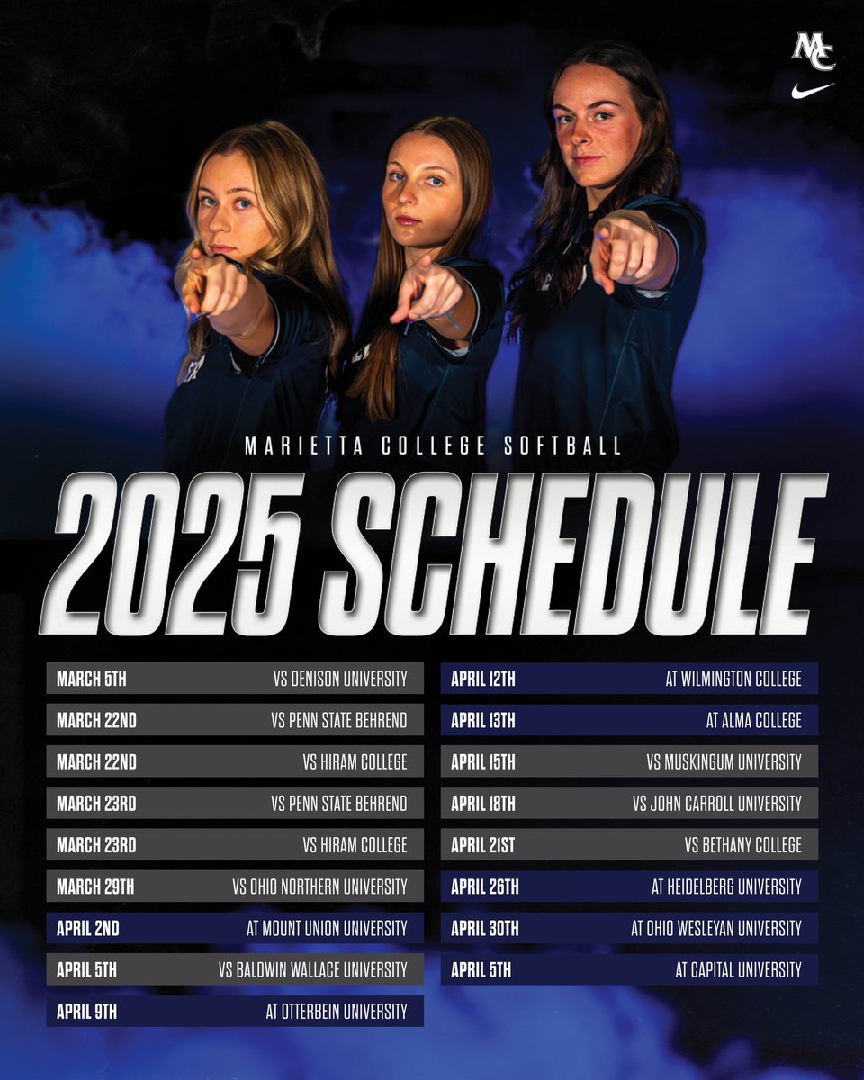 ettasoftball's tweet image. Here is our 2025 Regular Season Schedule! Excited to kick off this weekend with Penn State Behrend and Hiram!