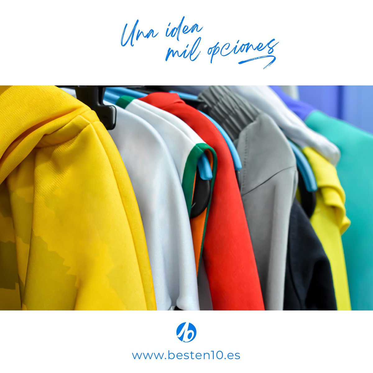 👕 Una idea, mil opciones.
¡Tú eliges el estilo, nosotros lo creamos!

🎯 ¿Cuál será tu próxima equipación?

#Besten10 #Personalización #UniformesDeportivos