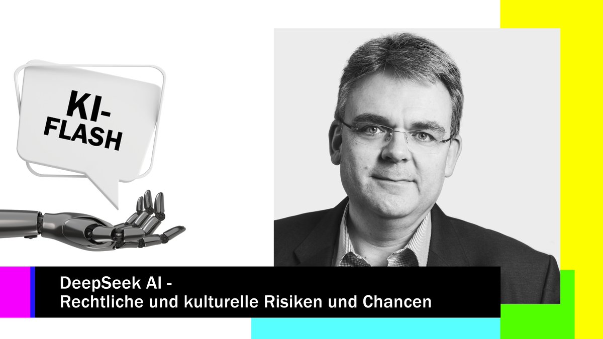 🤖 KI-Flash: DeepSeek AI - Rechtliche und kulturelle Risiken und Chancen 🚀 

👉 DeepSeek ist der aktuelle Star der leistungsfähigsten  KI-Modell - Wie smart oder gefährlich ist seine Nutzung für europäische  Unternehmen?: skwschwarz.de/news/deepseek-…

#kiflash #deepseek #ai #ki