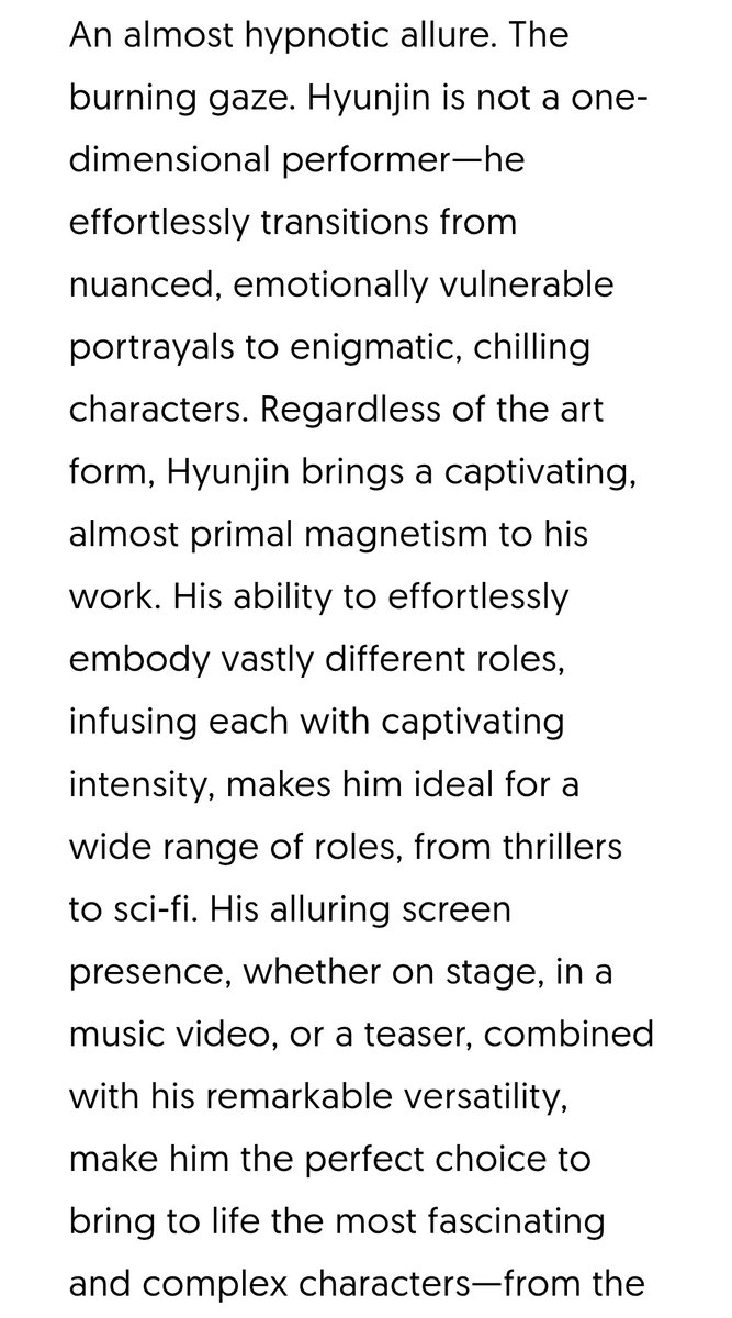 hhj1st's tweet photo. #ArtFile Dystoscape: Why Hwang Hyunjin Can Be the Hidden Asset of Thrillers, Film Noir, and Sci-Fi #BirthdayVersion
Manifesting for actor Hyunjin 📿
MARCH TREASURE HYUNJIN DAY
#Hyunjin_BrightestStar
#HappyHyunjinDay https://t.co/SA9XuHuFlY