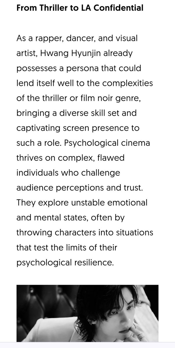 hhj1st's tweet photo. #ArtFile Dystoscape: Why Hwang Hyunjin Can Be the Hidden Asset of Thrillers, Film Noir, and Sci-Fi #BirthdayVersion
Manifesting for actor Hyunjin 📿
MARCH TREASURE HYUNJIN DAY
#Hyunjin_BrightestStar
#HappyHyunjinDay https://t.co/SA9XuHuFlY
