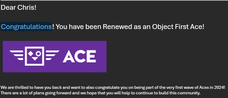 cchilderhose's tweet photo. Well, the month started off being renewed to the @VeeamVanguard program, and the #objectfirstaces renewal just came through today. This is another fantastic influencer program I am proud to be part of. @object_first Geoff Burke #VeeamVanguard #vCommunity https://t.co/GYtERyKIUr