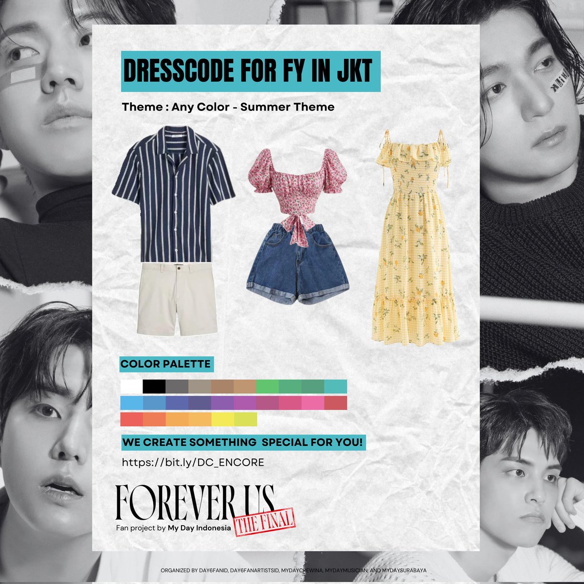 MydayCrewINA's tweet photo. My Day, this is what we've all been waiting for—it's finally here! 🪇

Let's match the vibes with style and make this concert one to remember! 💃🕺

Here’s some references to help you mix and match your look 🔽
https://t.co/F80Idjsae2

#FOREVER_US
#FOREVER_US_THE_FINAL https://t.co/oTrNtqjQYb