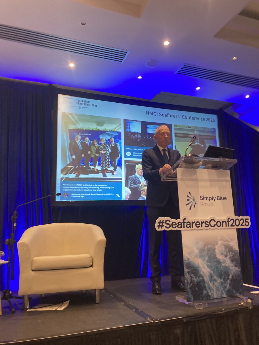 Minister Dooley emphasising the importance of Co-existence at the #seafarersconf2025
