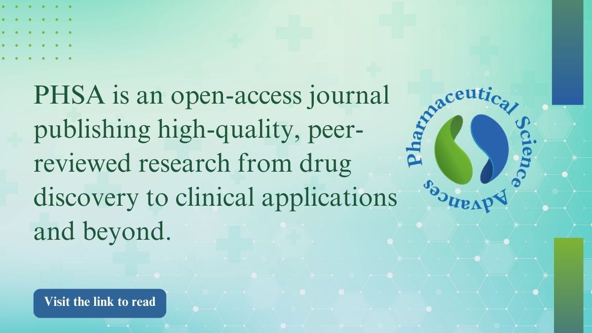 Journal_PHSA's tweet photo. Want your research to make an impact? 🌍
🔬Pharmaceutical Science Advances offers a high-quality, peer-reviewed platform for breakthroughs in drug development, #pharmacology, and more.
📑Publish with us: https://t.co/vCqqDCEmjl
#OpenAccess #PharmaResearch #PHSA #Scienceadvances https://t.co/18NHfEISnI