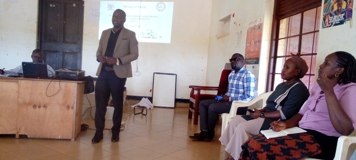 In order to create &amp; increase health seeking practices among community members in <a href="/LocalMayuge/">Mayuge District LG</a>, Mrs. Kutesa Allen from <a href="/MinofHealthUG/">Ministry of Health- Uganda</a> has today oriented district stakeholders at DHQs on TB community awareness, screening, testing, prevention, treatment &amp; linkage of care approach