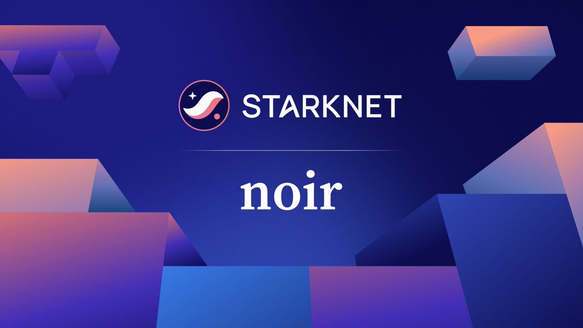 Starknet's tweet photo. Noir gud, and Noir devs ​​can now leverage Starknet’s scalability for their ZK-powered applications!

With Garaga SDK, you can verify Noir proofs on Starknet without writing a single line of Cairo.

Here’s how it works 🧵👇 https://t.co/5wKNrUVg72
