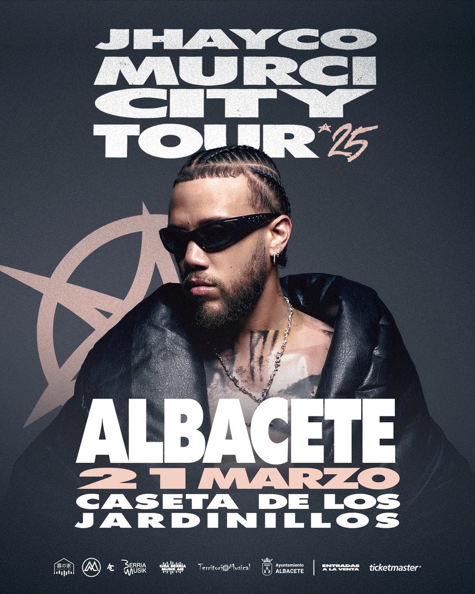 🔔Última oportunidad para ver a <a href="/Jhayco/">marvin a barro</a> en #Albacete🔔

El próximo viernes, 21 de marzo, en la Caseta de los Jardinillos,  #Jhayco viene a cantar sus temazos "Dákiti", "No me conoce Remix", "Tarot" y muchas más.

🎟️Entradas en Ticketmaster.es

#albacete  #murcicitytour