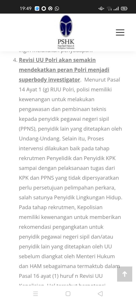 UU TNI sah, kini gas lagi RUU Polri yang akan membuat polisi jadi lembaga superbody

Polisi bakal diberi wewenang buat memberangus kebebasan sipil di ruang siber, bahkan melakukan pemutusan internet seperti di Papua tahun 2019

Mereka juga semakin berkuasa buat menyadap

👇