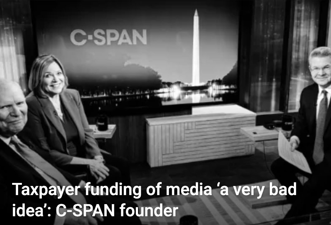 Taxpayer funding of media ‘a very bad idea’ : Brian Lamb in <a href="/cspan/">CSPAN</a> Founders Day chat

<a href="/cspanSusan/">Susan Swain</a> 'Never wanted the public to see this as a propaganda arm of the government'

<a href="/SamFeistDC/">Sam Feist</a> 'C-SPAN the most nonpartisan news and media outlet in America'
washingtonexaminer.com/news/washingto… via