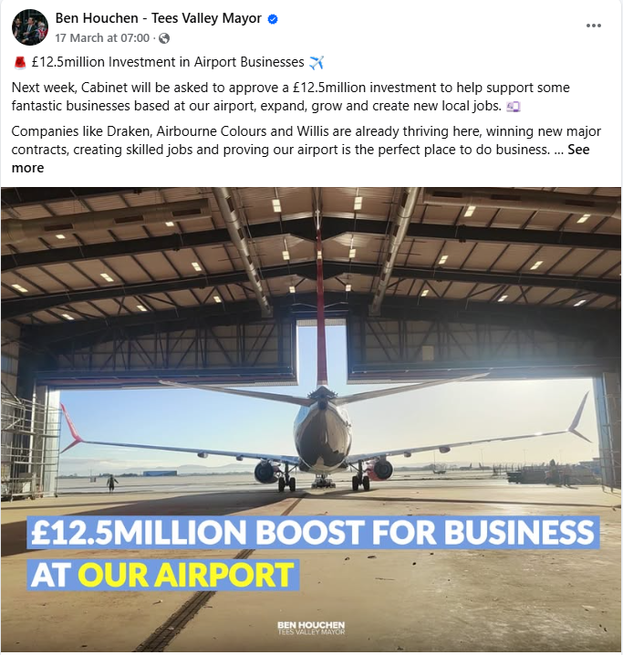Parody Ben Houchen tweet media